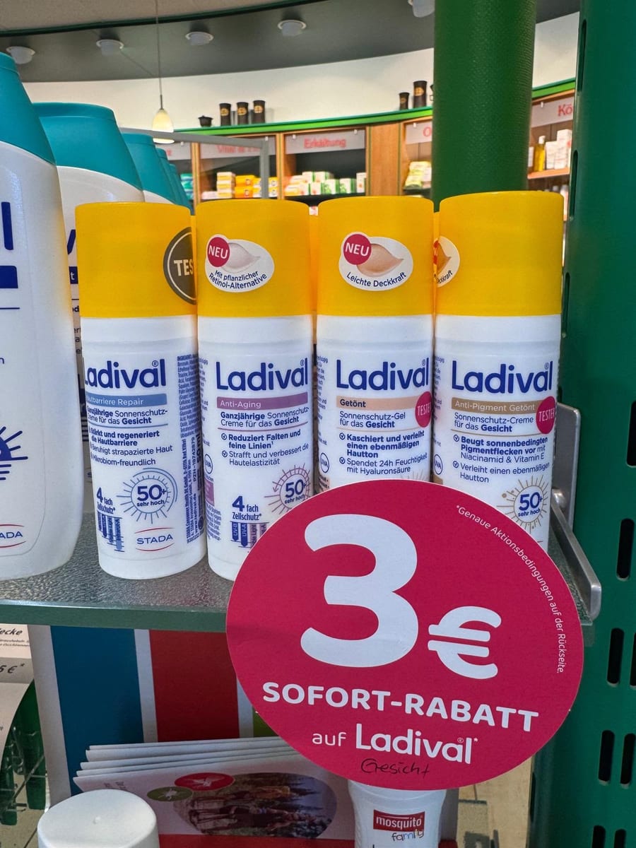 Linden-Apotheke Lübtheen - 3 Euro Sofort-Rabatt auf Ladival Sonnenschutz für das Gesicht